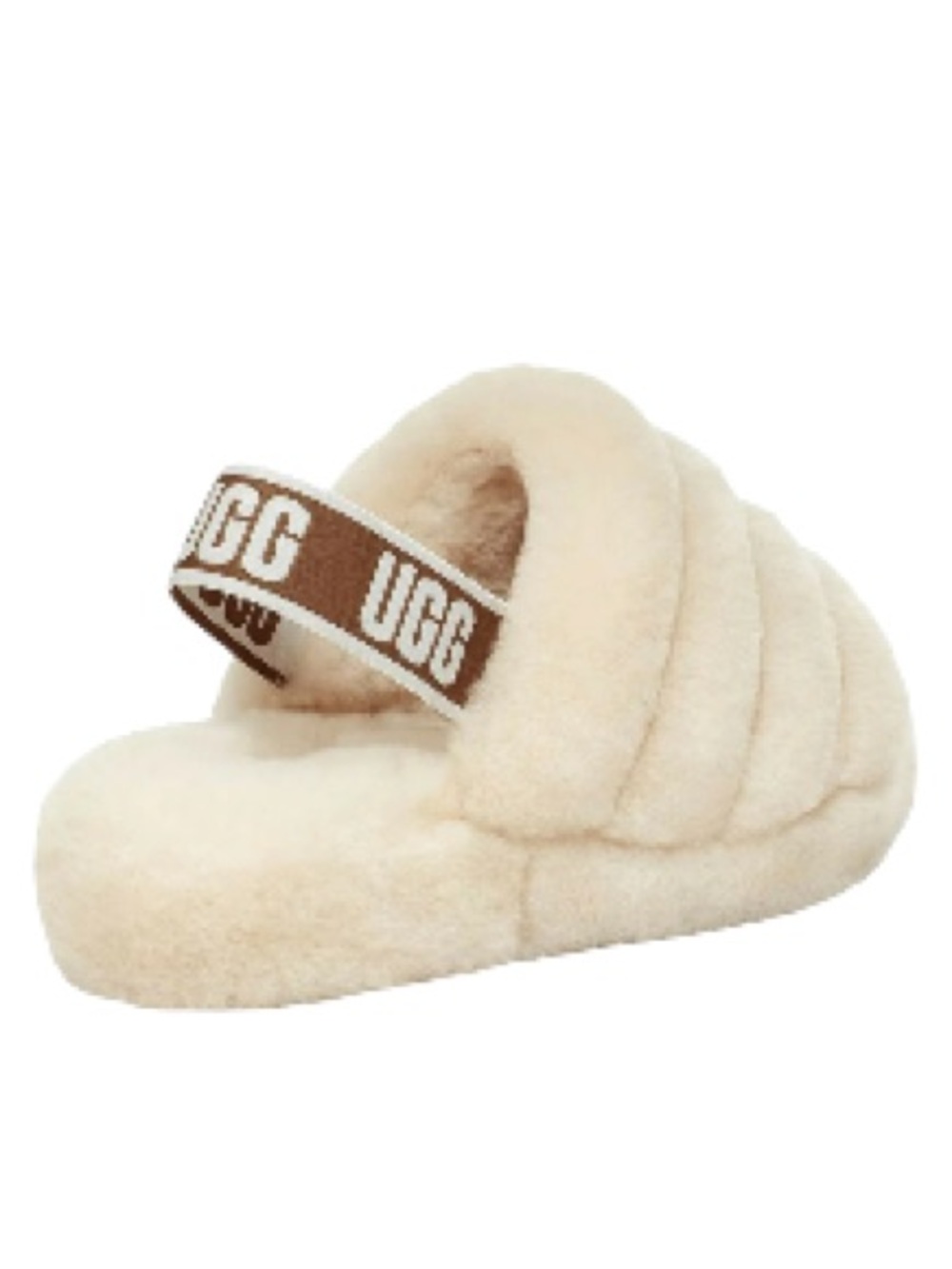 UGG Women's Fluff Yeah Slide - Natural 8 - Picture 2 of 16